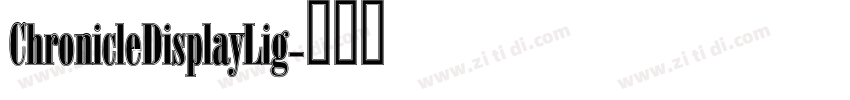 ChronicleDisplay Lig字体转换